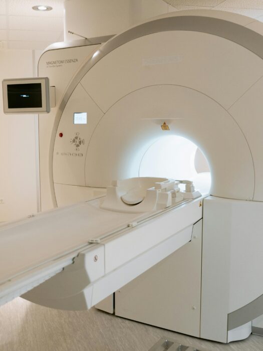 An MRI machine in a hospital.