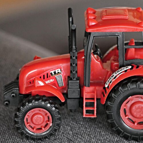 Red tractor toy